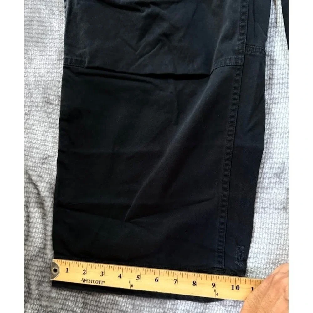 Polo Ralph Lauren Mens Big & Tall Cargo Pants Black Cotton 44x30 NWT